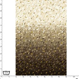 Refractions Ombre Fabric Taupe Gold Metallic Accents Quilt